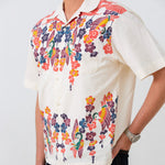 画像をギャラリービューアに読み込む, 沖縄ハーバービューホテル 白地霞枝垂桜cartoon文様紅型 シェアリング